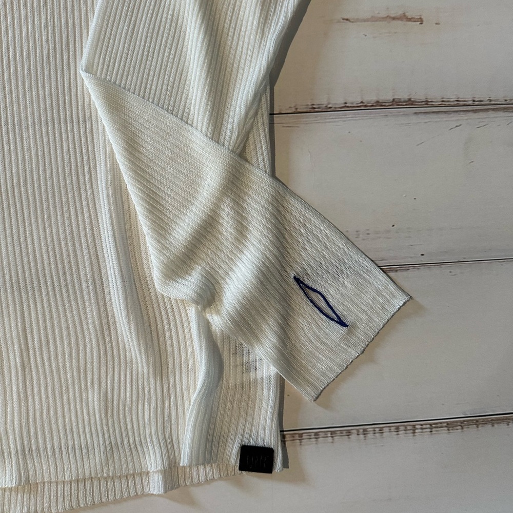 One Teaspoon Ribbed Cream Sweater - Picture 3 of 3